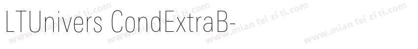 LTUnivers CondExtraB字体转换